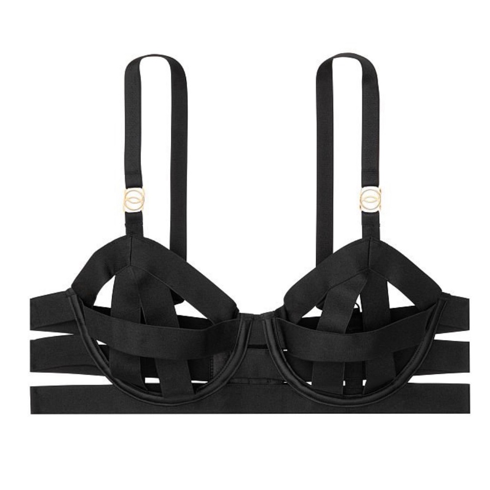Victoria's Secret Strappy Open Cup Demi Bra